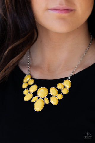 Demi-Diva - Yellow Necklace - Paparazzi