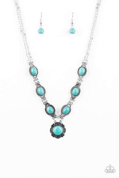 Desert Dreamin - Blue Necklace - Paparazzi