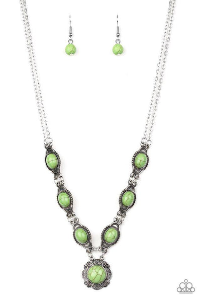 Desert Dreamin - Green Necklace - Paparazzi