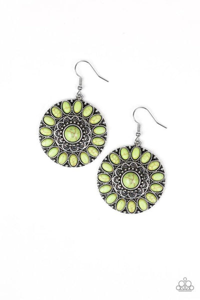 Desert Palette - Green Earring - Paparazzi