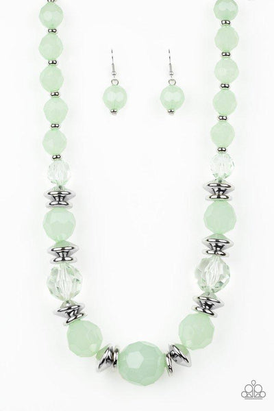 Dine and Dash - Green Necklace - Paparazzi