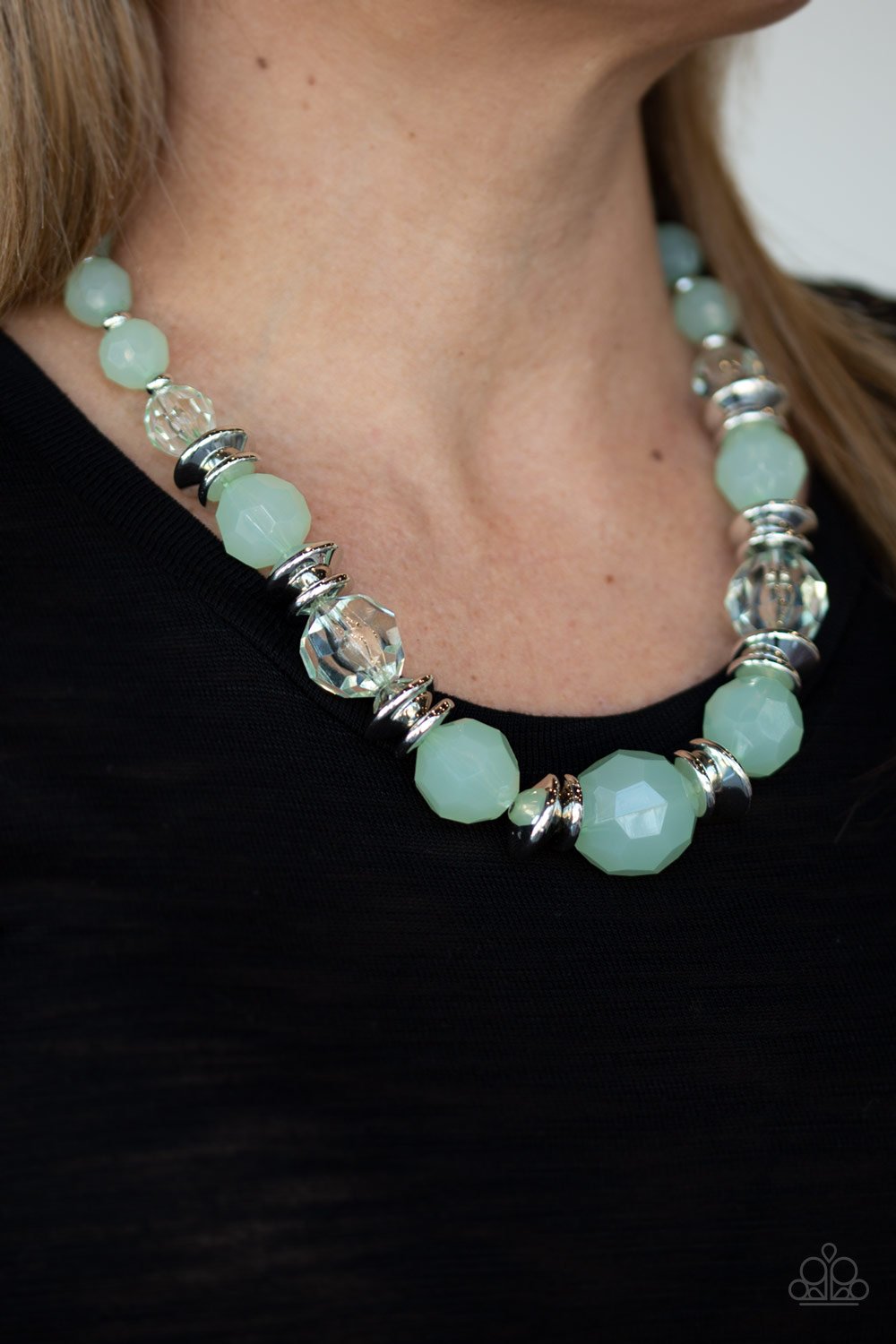 Dine and Dash - Green Necklace - Paparazzi