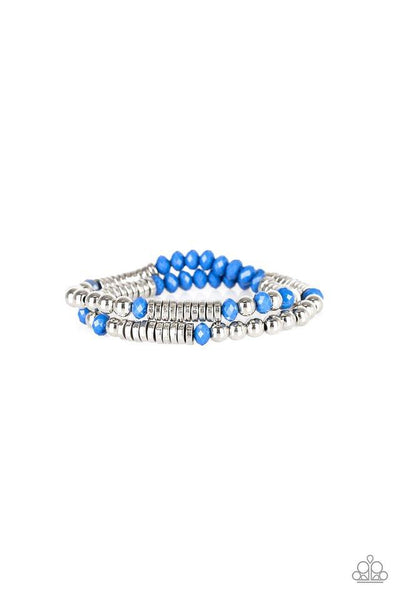 Downright Dressy - Blue Bracelet - Paparazzi