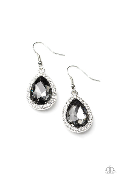 Dripping With Drama - Silver Earring - Paparazzi