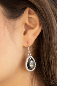 Dripping With Drama - Silver Earring - Paparazzi