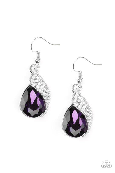 Easy Elegance - Purple Earring - Paparzzi