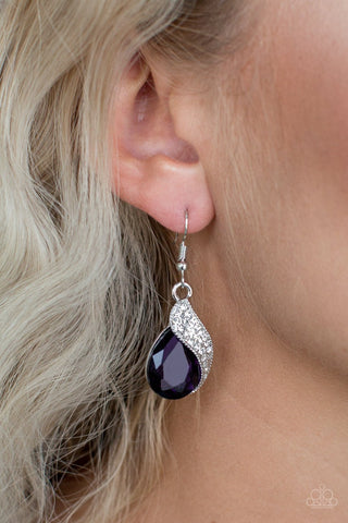 Easy Elegance - Purple Earring - Paparzzi