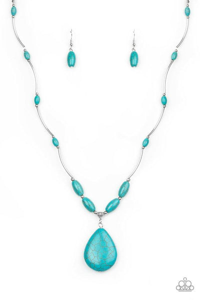 Explore The Elements - Blue Necklace - Paparazzi