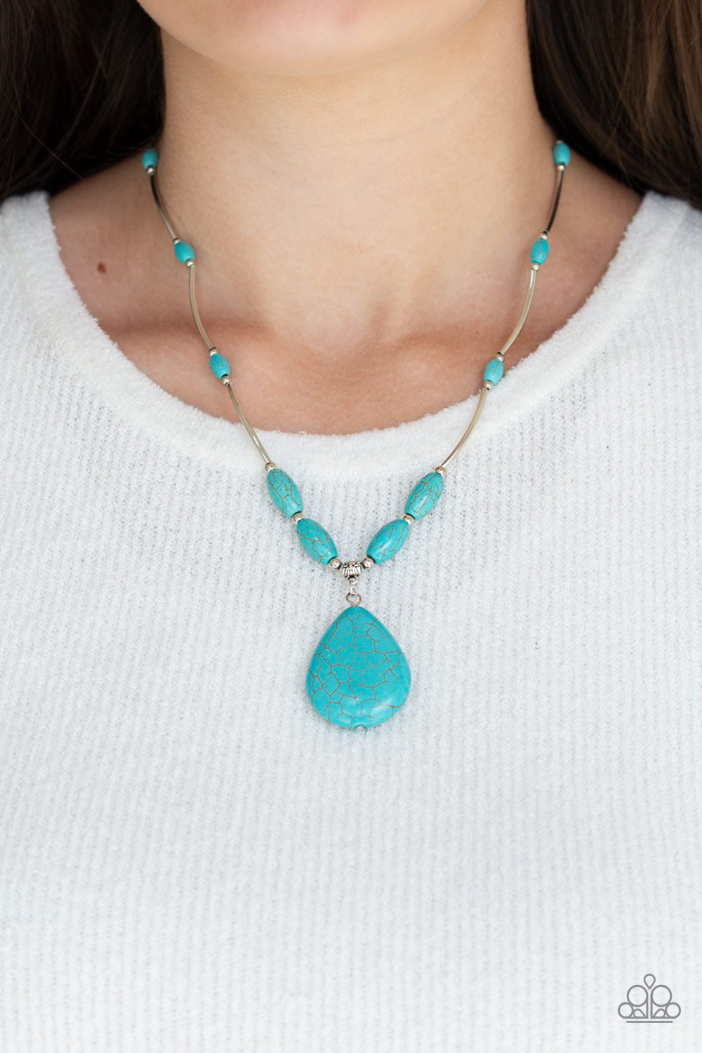 Explore The Elements - Blue Necklace - Paparazzi