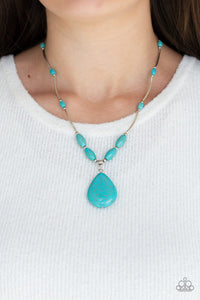 Explore The Elements - Blue Necklace - Paparazzi