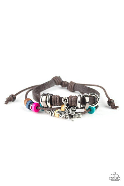 Fly High, Dragonfly - Brown Bracelet - Paparazzi