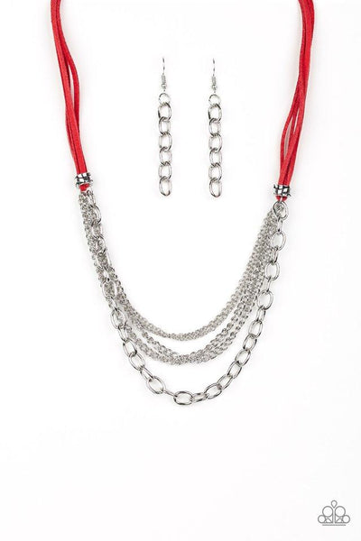 Free Roamer - Red Necklace - Paparazzi