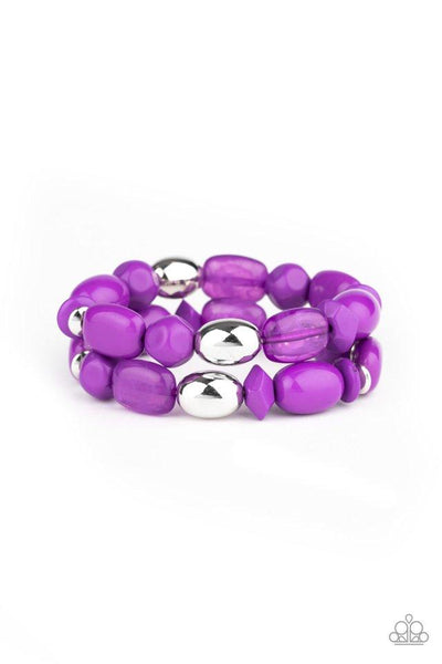 Fruity Flavor - Purple Bracelet - Paparazzi