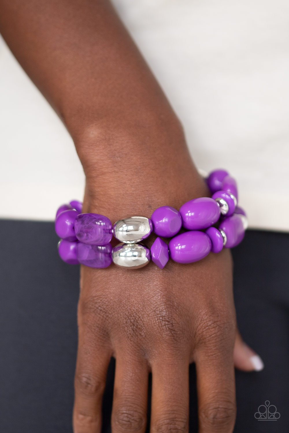 Fruity Flavor - Purple Bracelet - Paparazzi