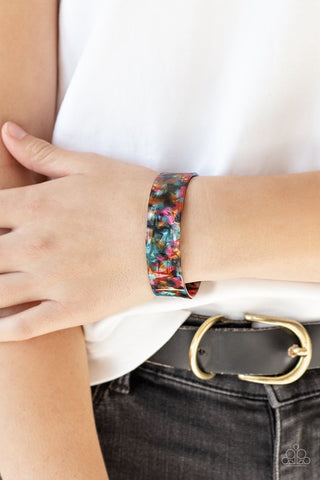 Glaze Daze - Multi Cuff Bracelet - Acrylic - Paparazzi