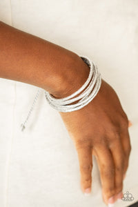 Glitter-tastic! - Silver Bracelet - Paparazzi