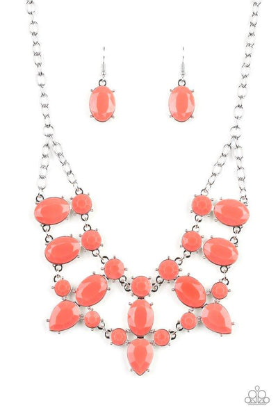 Goddess Glow - Orange Necklace - Paparazzi