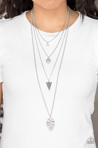 Grounded In ARTIFACT - Silver Necklace - Paparazzi