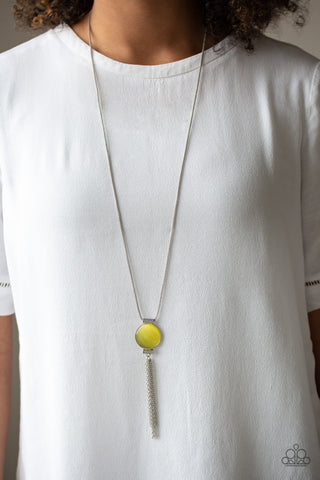 Happy As Can BEAM - Yellow Necklace - Paparazzi