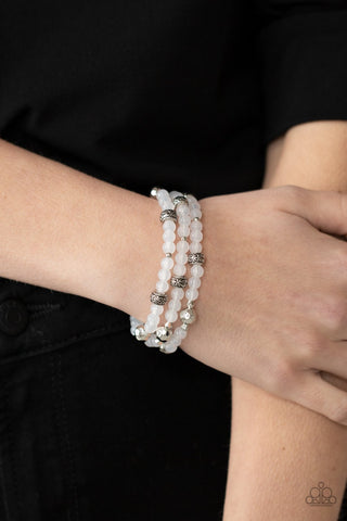 Here to STAYCATION - White Bracelet - Paparazzi