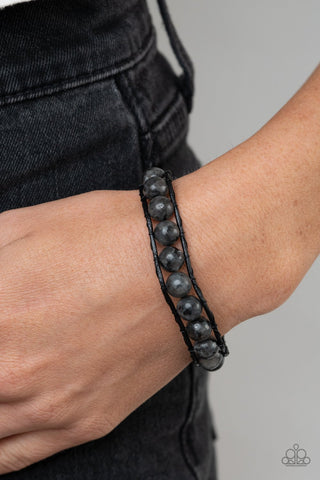 Homespun Stones - Black Bracelet - Paparazzi