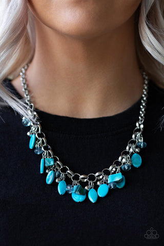 I Want To SEA The World - Blue Necklace - Paparazzi