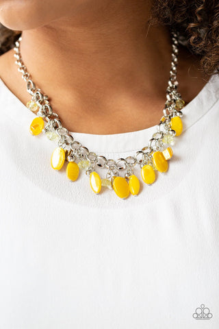 I Want To SEA The World - Yellow Necklace - Paparazzi