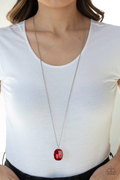 Imperfect Iridescence - Red Necklace - Paparazzi