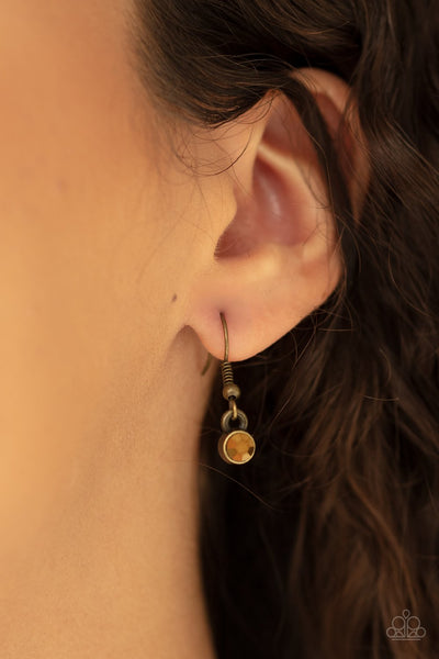 Infinite Impact - Brass Necklace - Paparazzi