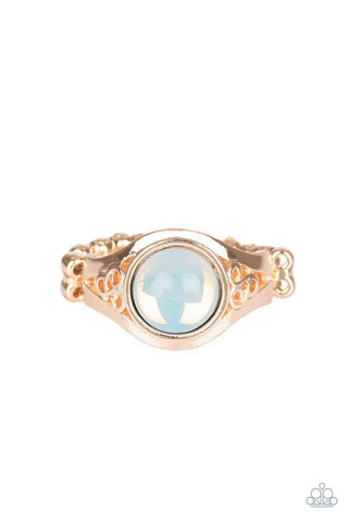 It Just Goes To GLOW - Rose Gold Ring - Paparazzi