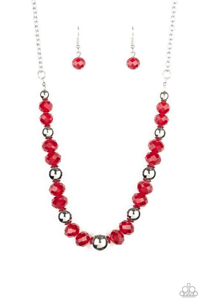 Jewel Jam - Red Necklace - Paparazzi