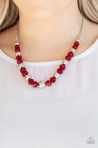Jewel Jam - Red Necklace - Paparazzi