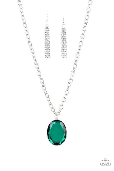 Light As HEIR - Green Necklace - Paparazzi