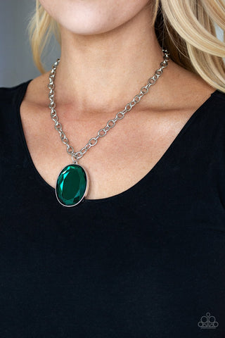 Light As HEIR - Green Necklace - Paparazzi