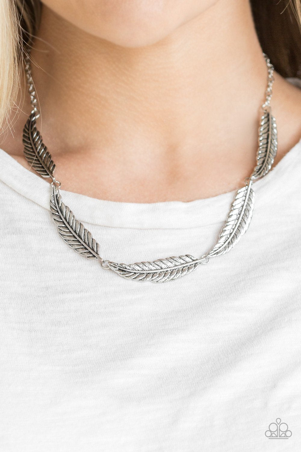 Light Flight - Silver Necklace - Paparazzi