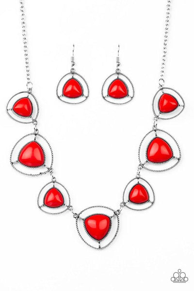 Make A Point - Red Necklace - Paparazzi