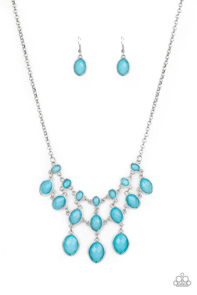 Mermaid Marmalade - Blue Necklace - Paparazzi
