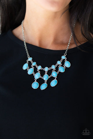 Mermaid Marmalade - Blue Necklace - Paparazzi