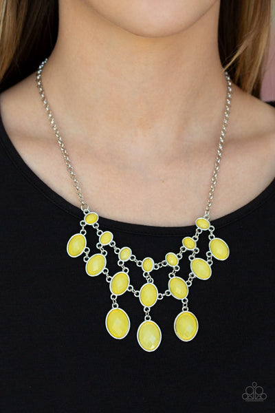 Mermaid Marmalade - Yellow Necklace - Paparazzi