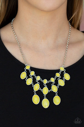 Mermaid Marmalade - Yellow Necklace - Paparazzi