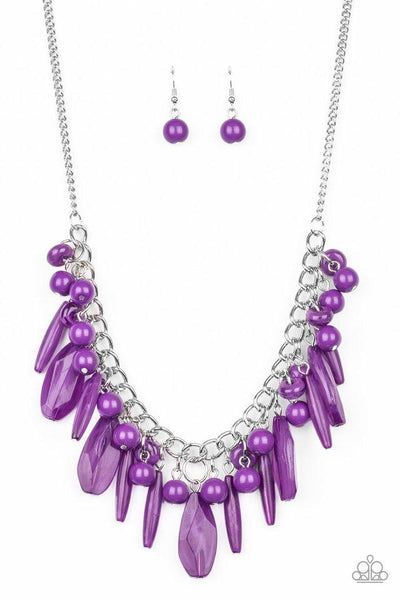 Miami Martinis - Purple Necklace - Paparazzi