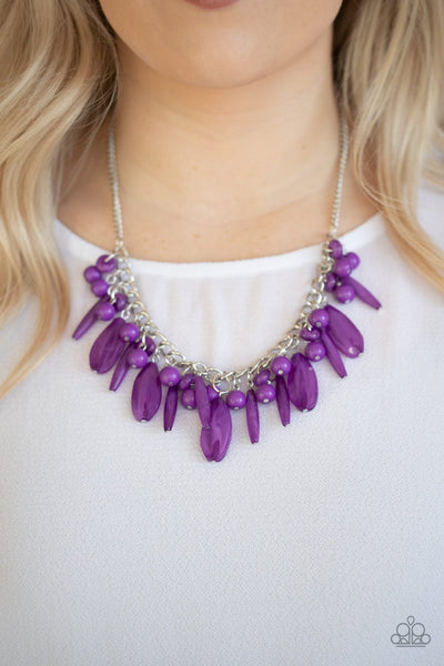 Miami Martinis - Purple Necklace - Paparazzi