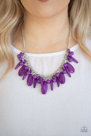Miami Martinis - Purple Necklace - Paparazzi