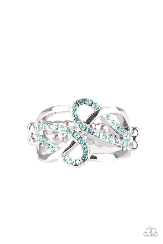 More Or FLAWLESS - Blue Ring - Paparazzi