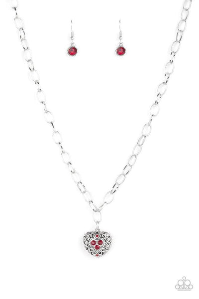 No Love Lost - Red Necklace - Paparazzi