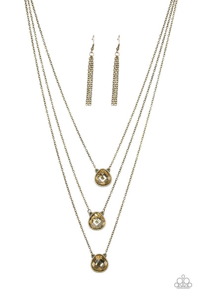 Once In A MILLIONAIRE - Brass Necklace - Paparazzi