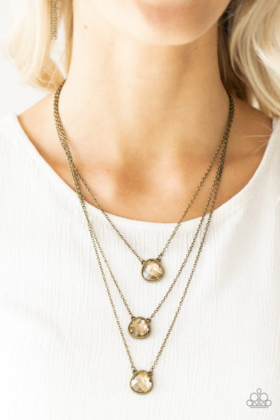 Once In A MILLIONAIRE - Brass Necklace - Paparazzi