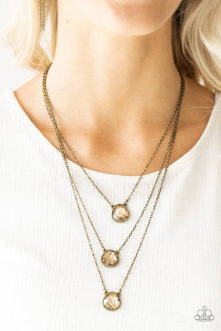 Once In A MILLIONAIRE - Brass Necklace - Paparazzi