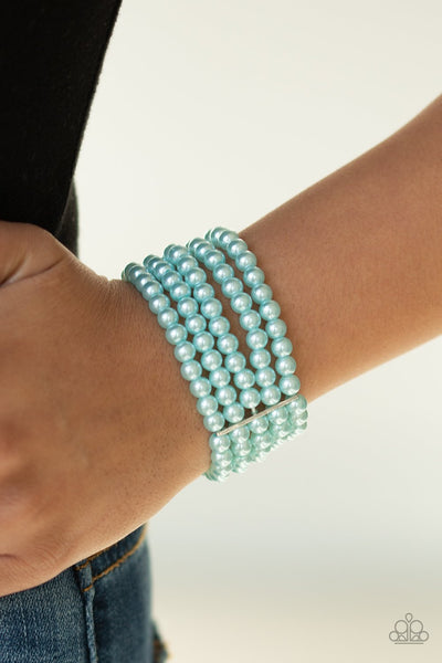 Pearl Bliss - Blue Bracelet - Paparazzi