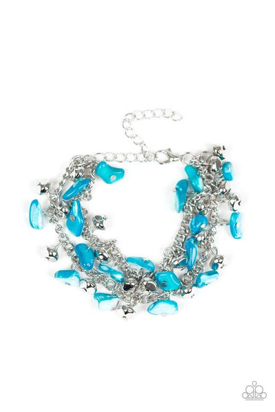 Plentiful Pebbles - Blue Bracelet - Paparazzi